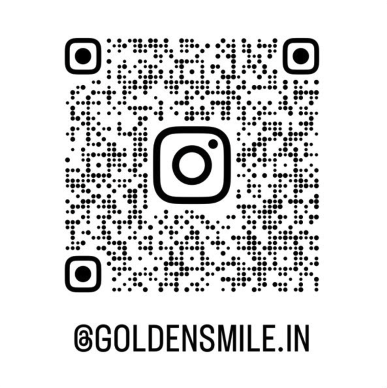 Instagram QR code — @goldensmile.in