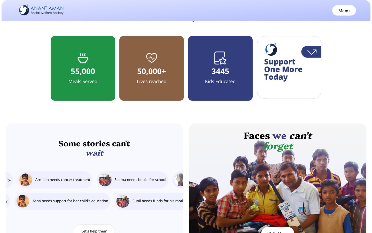 Live stories — Anant Aman website