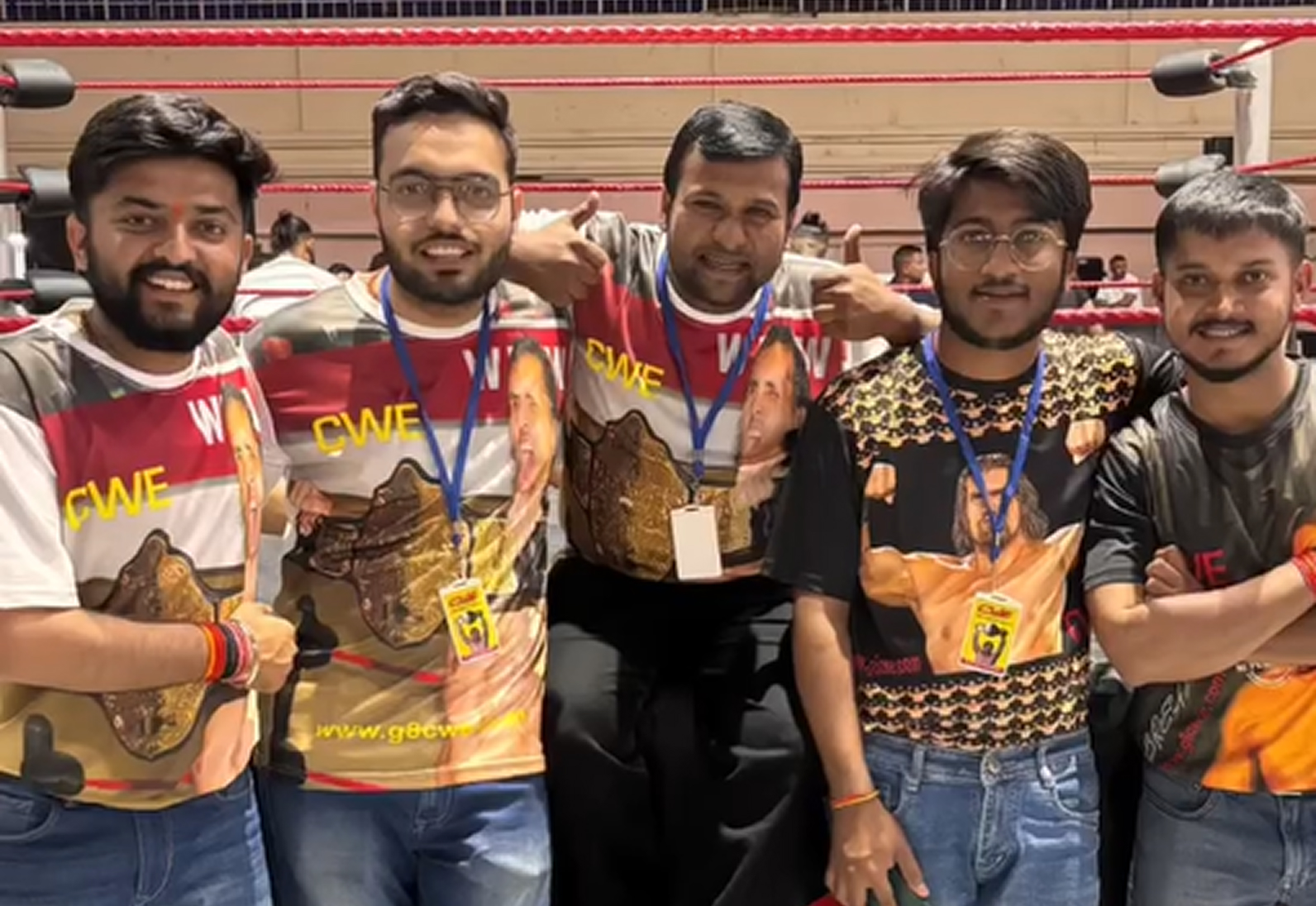 Wrestling shows with The Great Khali — Golden Smile event photograph