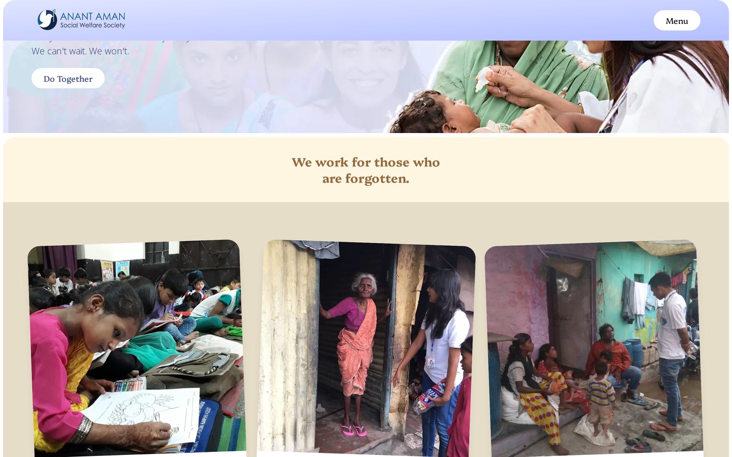 What we do — Anant Aman website